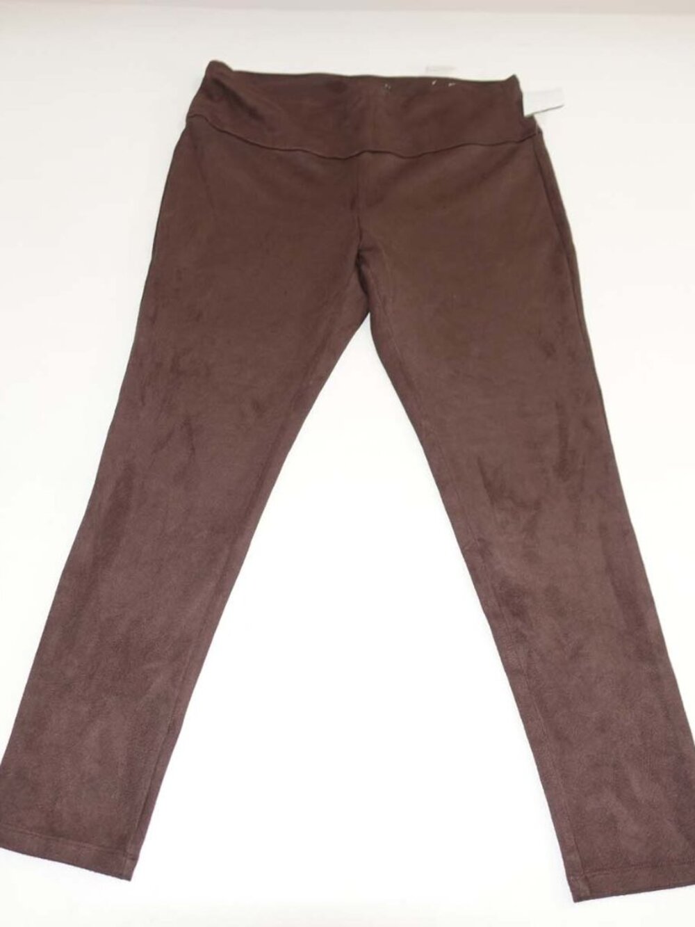 J. McLaughlin Women's Lori Faux Suede Legging Pants Size XL NWT Mocha Brown